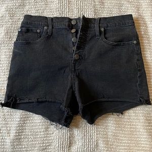 Madewell cutoff button fly shorts, size 30